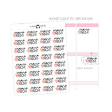 Movie Night - Icon Script Stickers