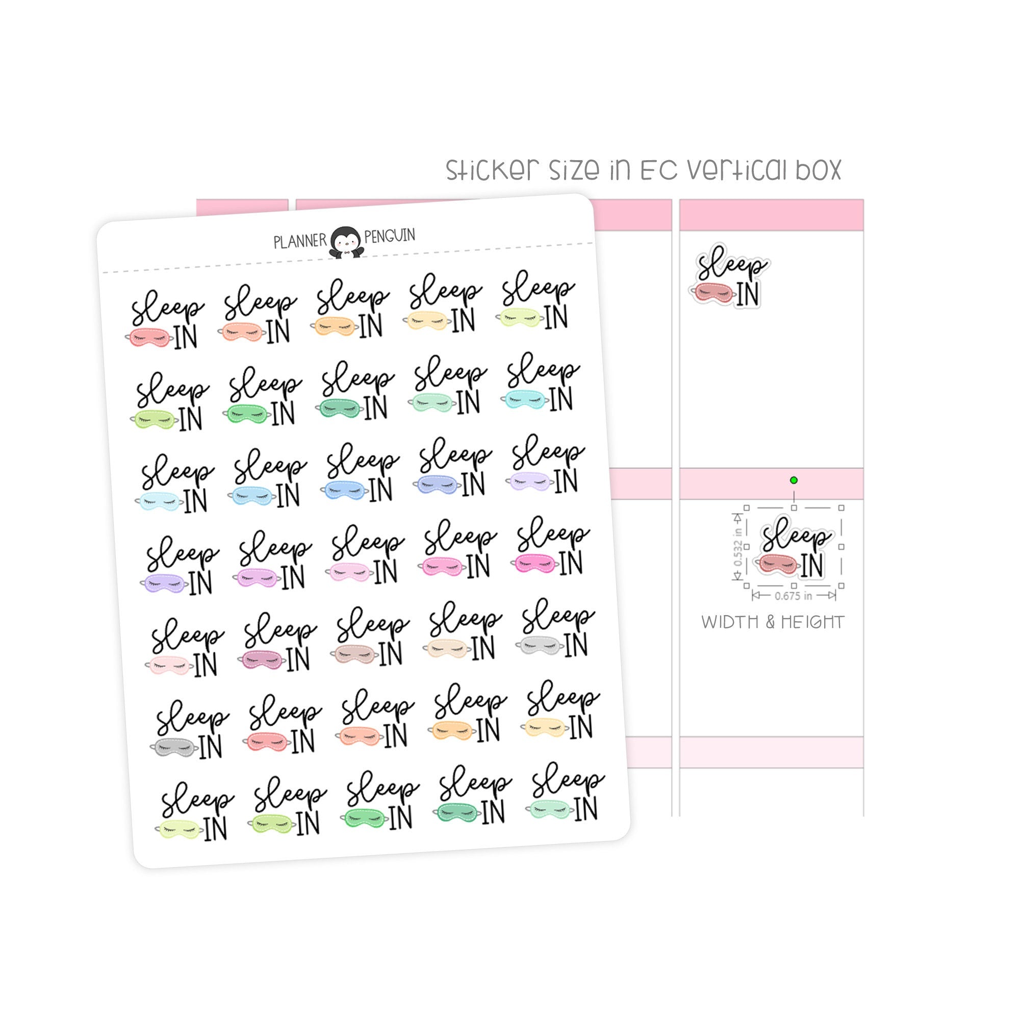 Sleep in - Icon Script Stickers