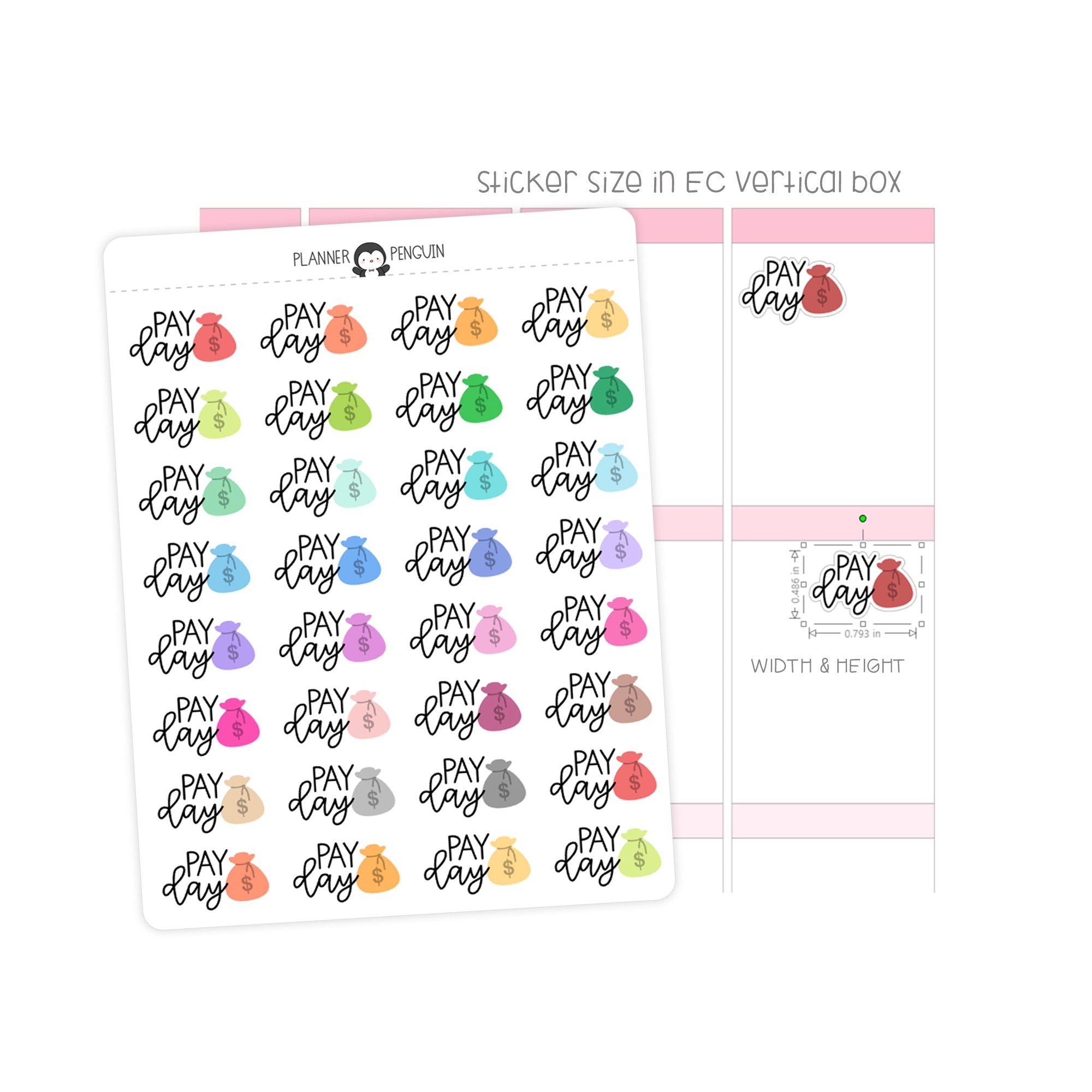Pay Day - Icon Script Stickers