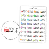 Pick up Groceries - Icon Script Stickers