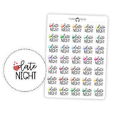 Date Night - Icon Script Stickers