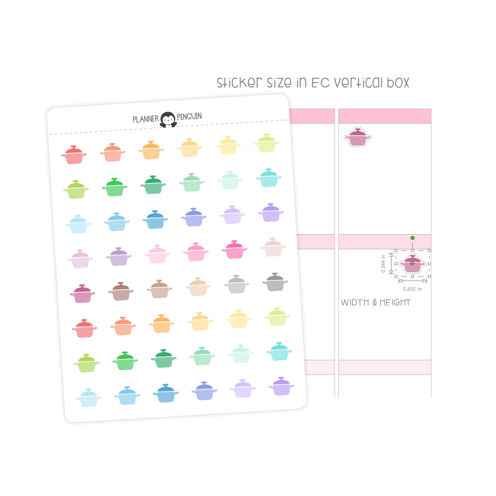 Cooking Pot - Icon Planner Stickers