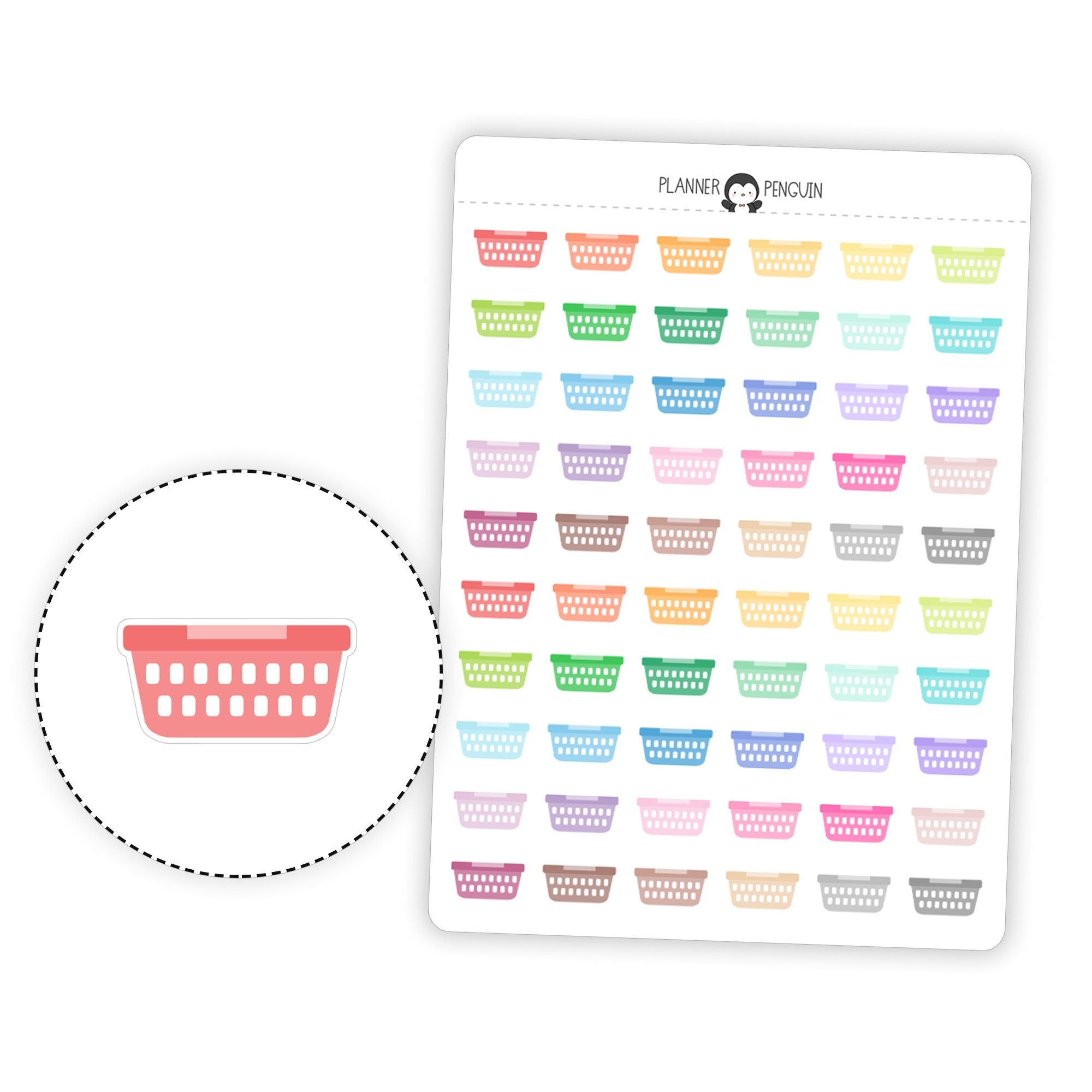 Laundry Hamper - Icon Planner Stickers