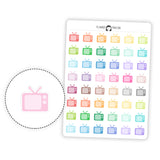 Television TV - Icon Planner Stickers