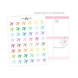 Airplane Travel - Icon Planner Stickers