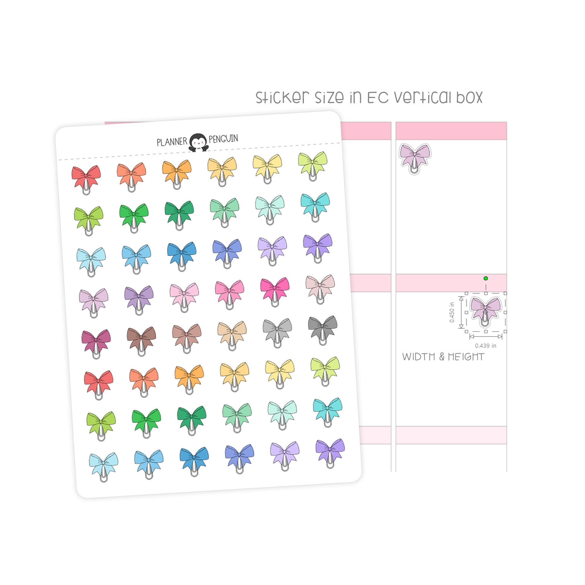Bow Clip - Icon Planner Stickers