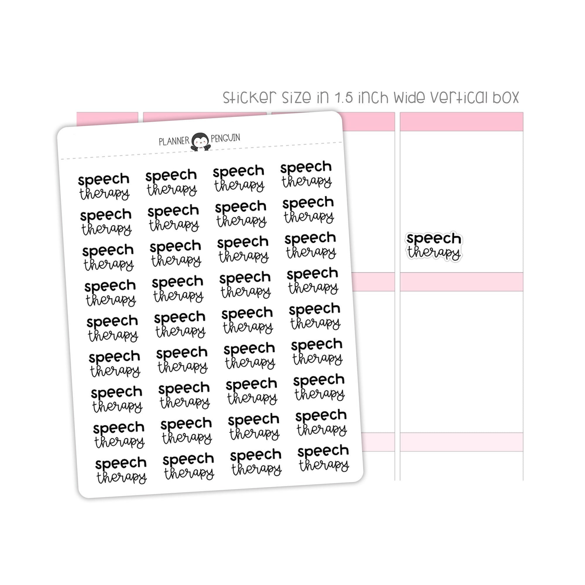 Speech Therapy Typography stickers