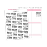 Morning Routine Evening Routine Typography stickers