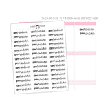 AM Routine PM Routine Typography stickers