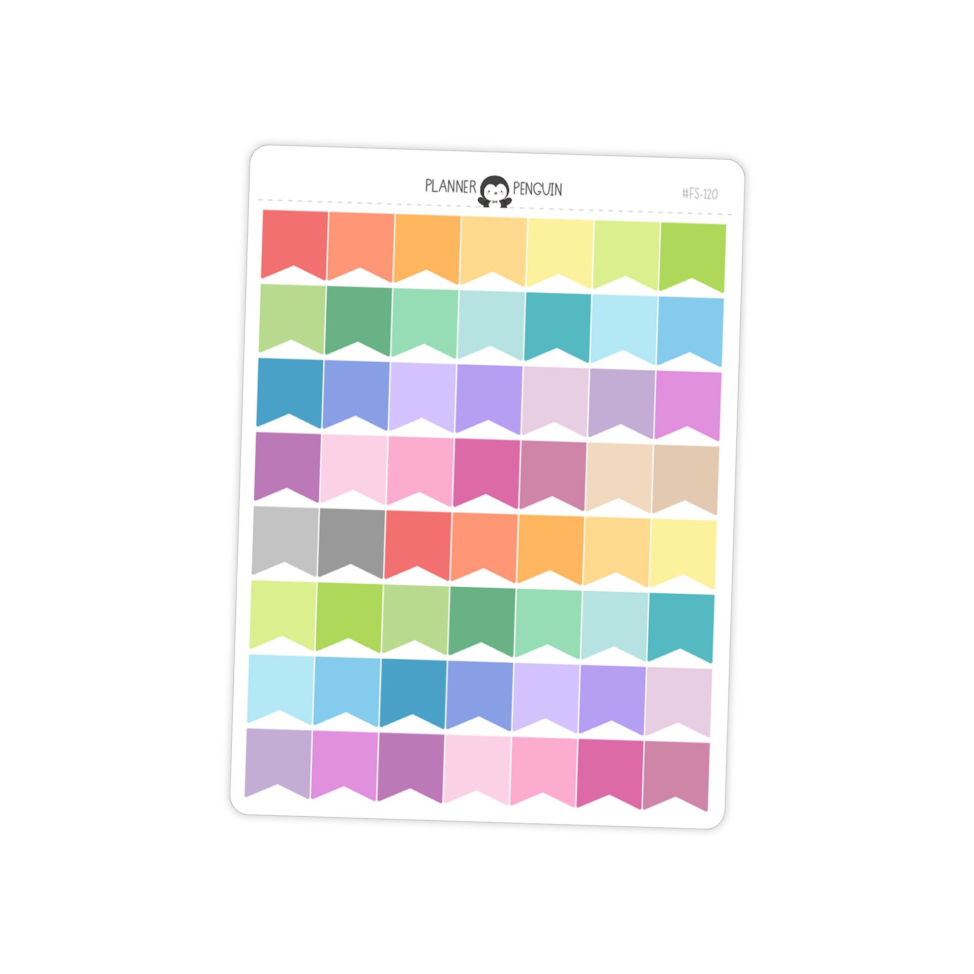 Mini Flags Planner Stickers