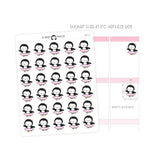 Dance Penguin Planner Stickers