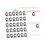 Crochet Penguin Planner Stickers