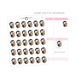 Grocery Shopping Penguin Planner Stickers
