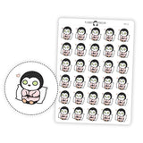 Spa Day Penguin Planner Stickers
