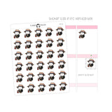 Gardening Penguin Planner Stickers