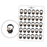 Penguin and Puppy Planner Stickers