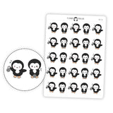 Kettlebell Workout Penguin Planner Stickers