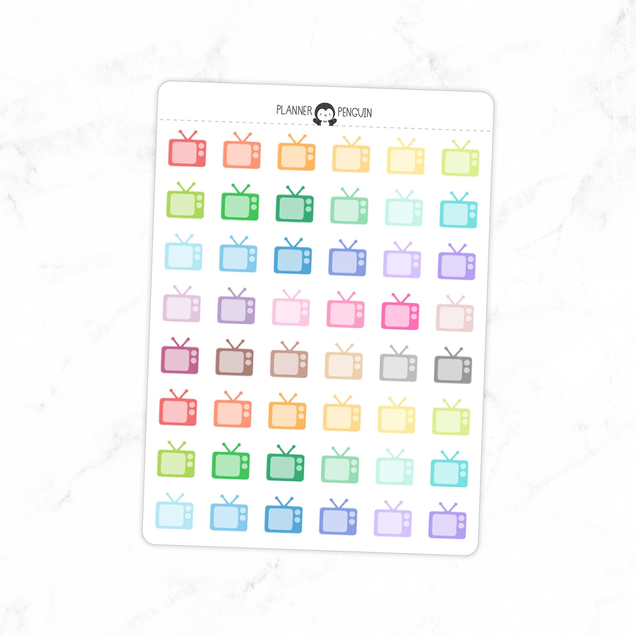 Television TV - Icon Planner Stickers