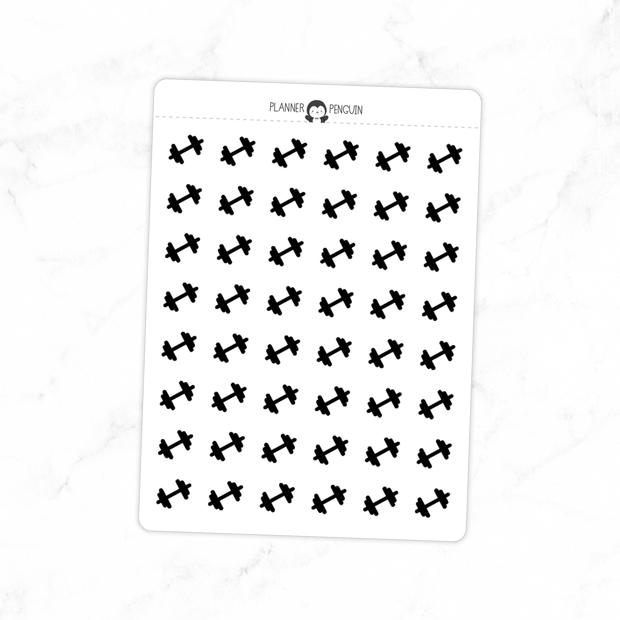 Dumbbell Stickers - Icon Planner Stickers
