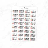 Movie Night - Icon Script Stickers