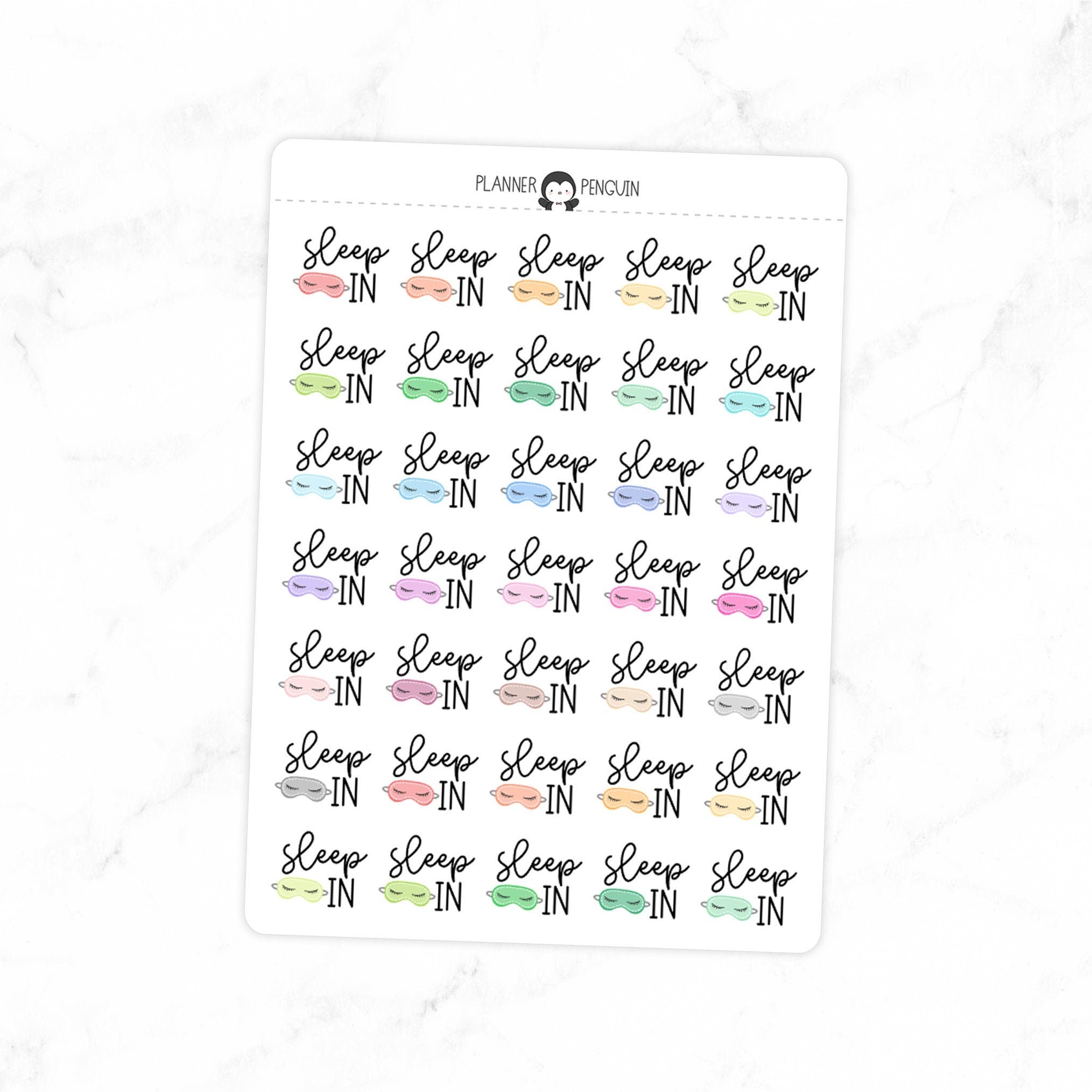 Sleep in - Icon Script Stickers
