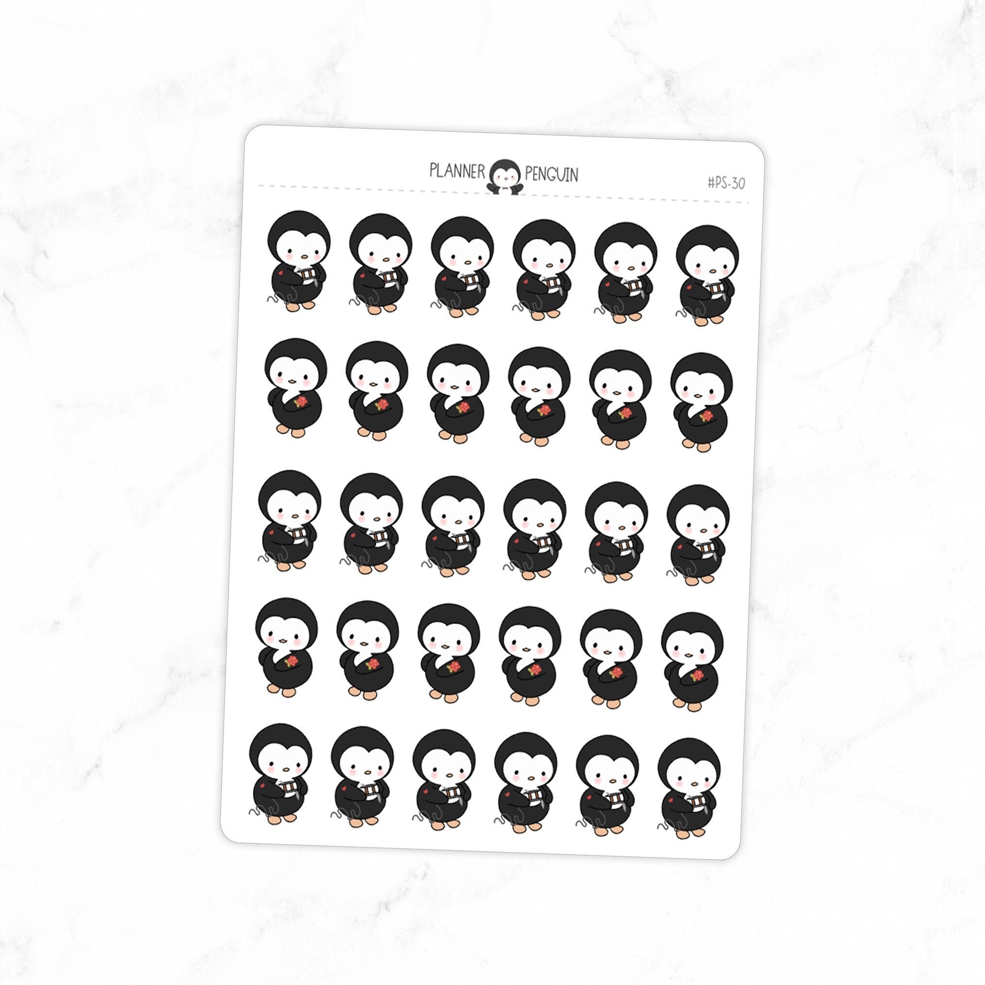 Tattoo Appointment Penguin Planner Stickers