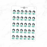Sick Day Penguin Planner Stickers