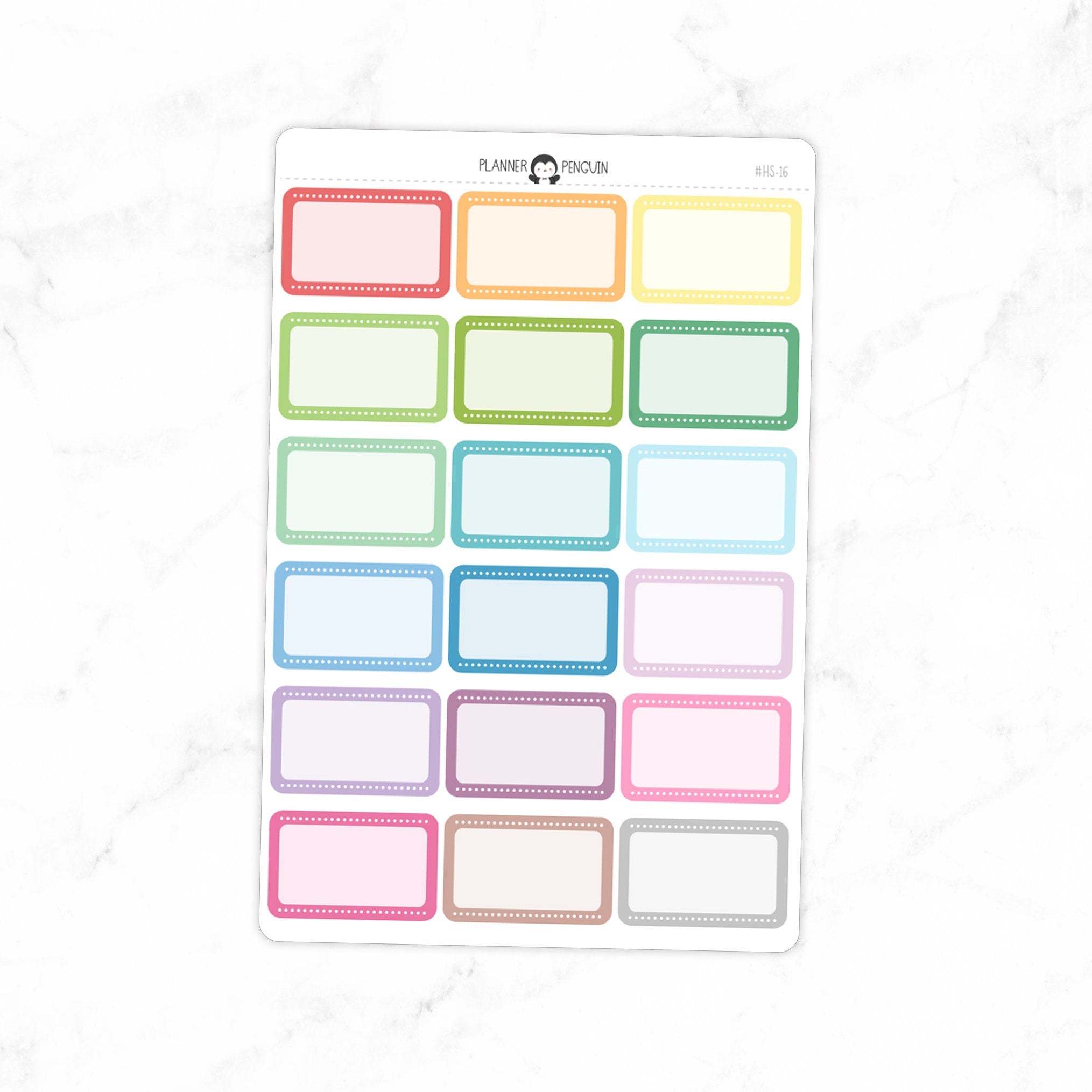 Half Box Planner Stickers