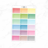 Meal Plan Half Box Planner Stickers