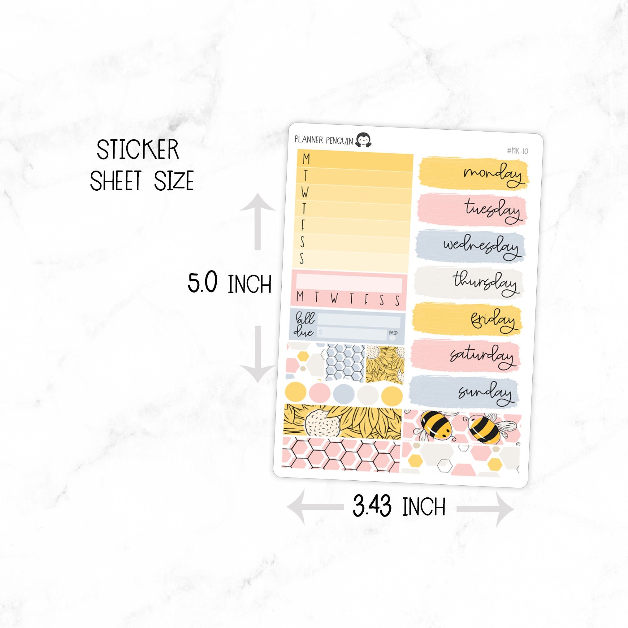 Bee Happy Mini Weekly B6 Kit