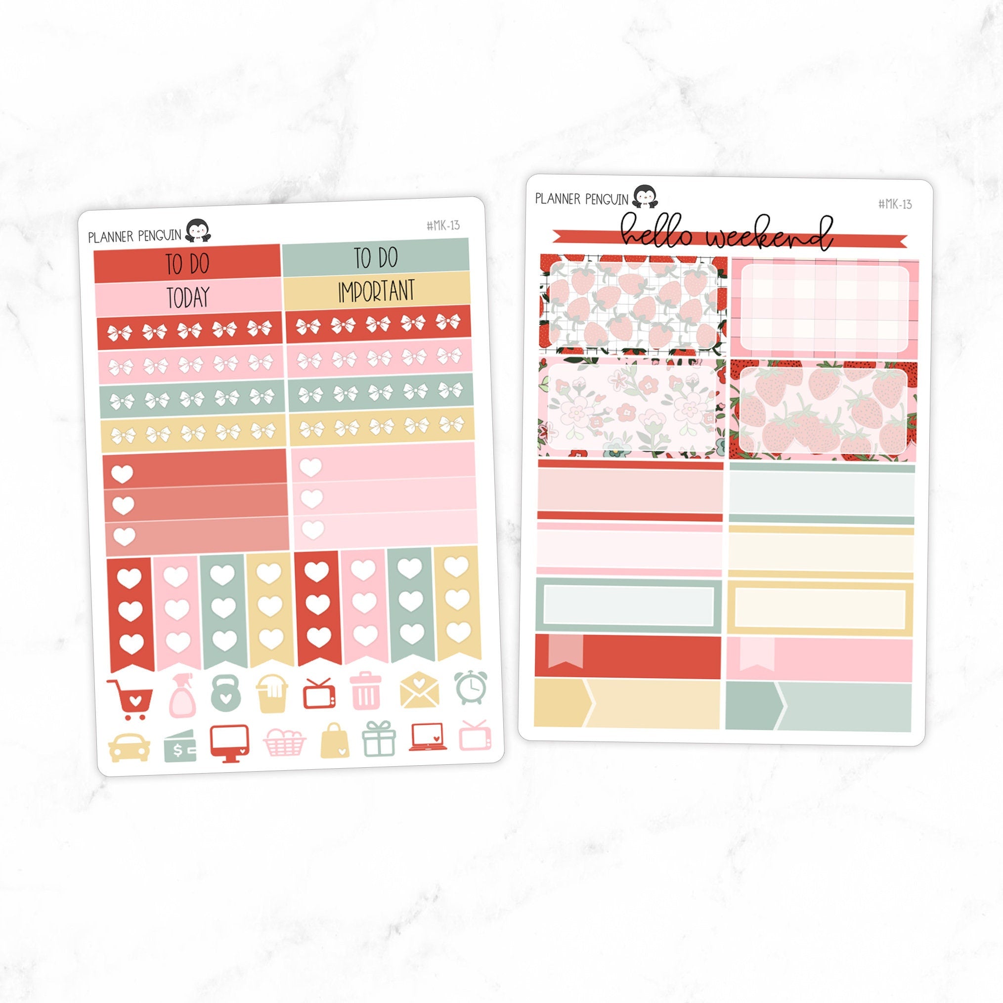 Strawberry Patch Mini Weekly B6 Kit