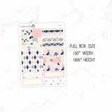 Peach And Navy Mini Weekly B6 Kit