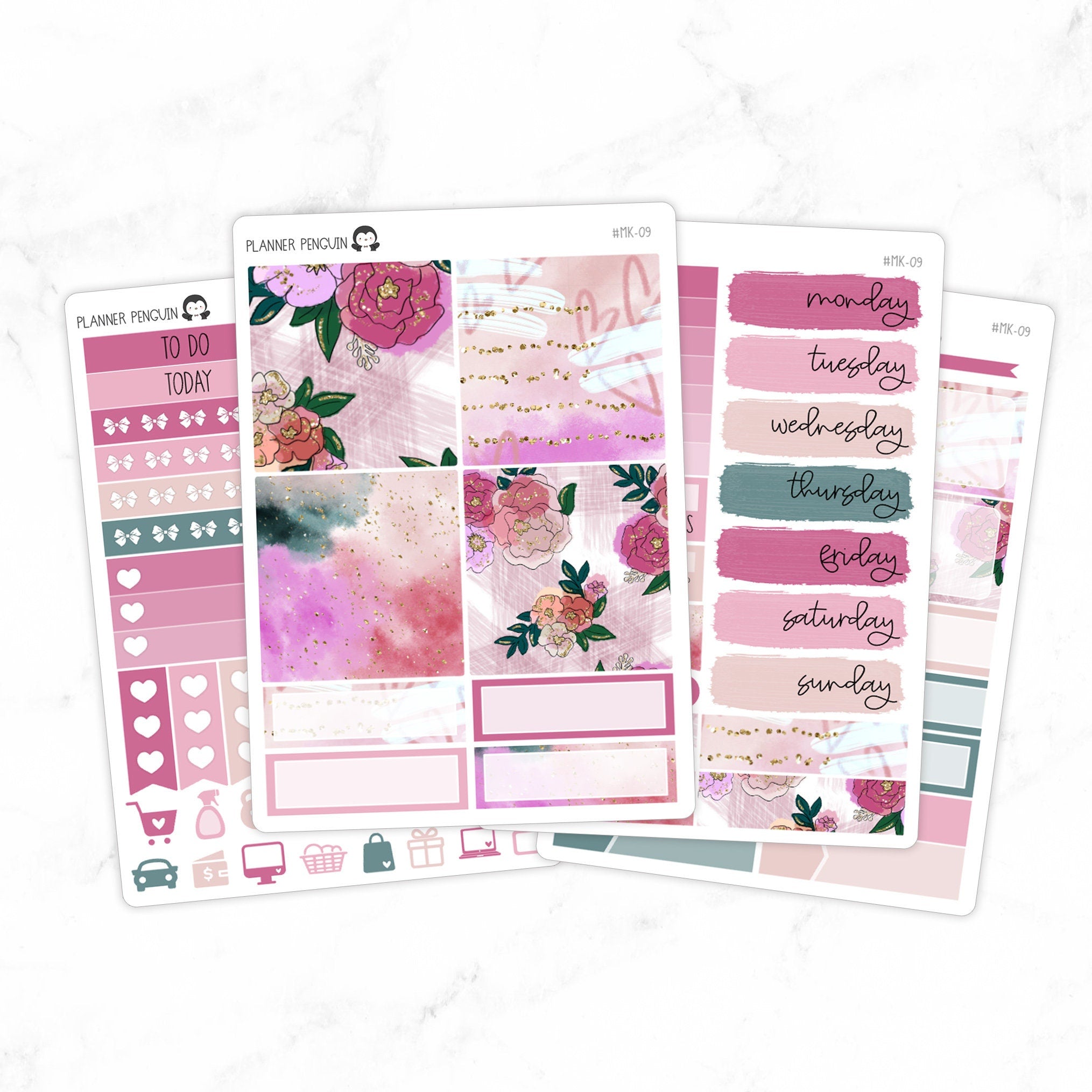 Watercolor Floral Mini Weekly B6 Kit
