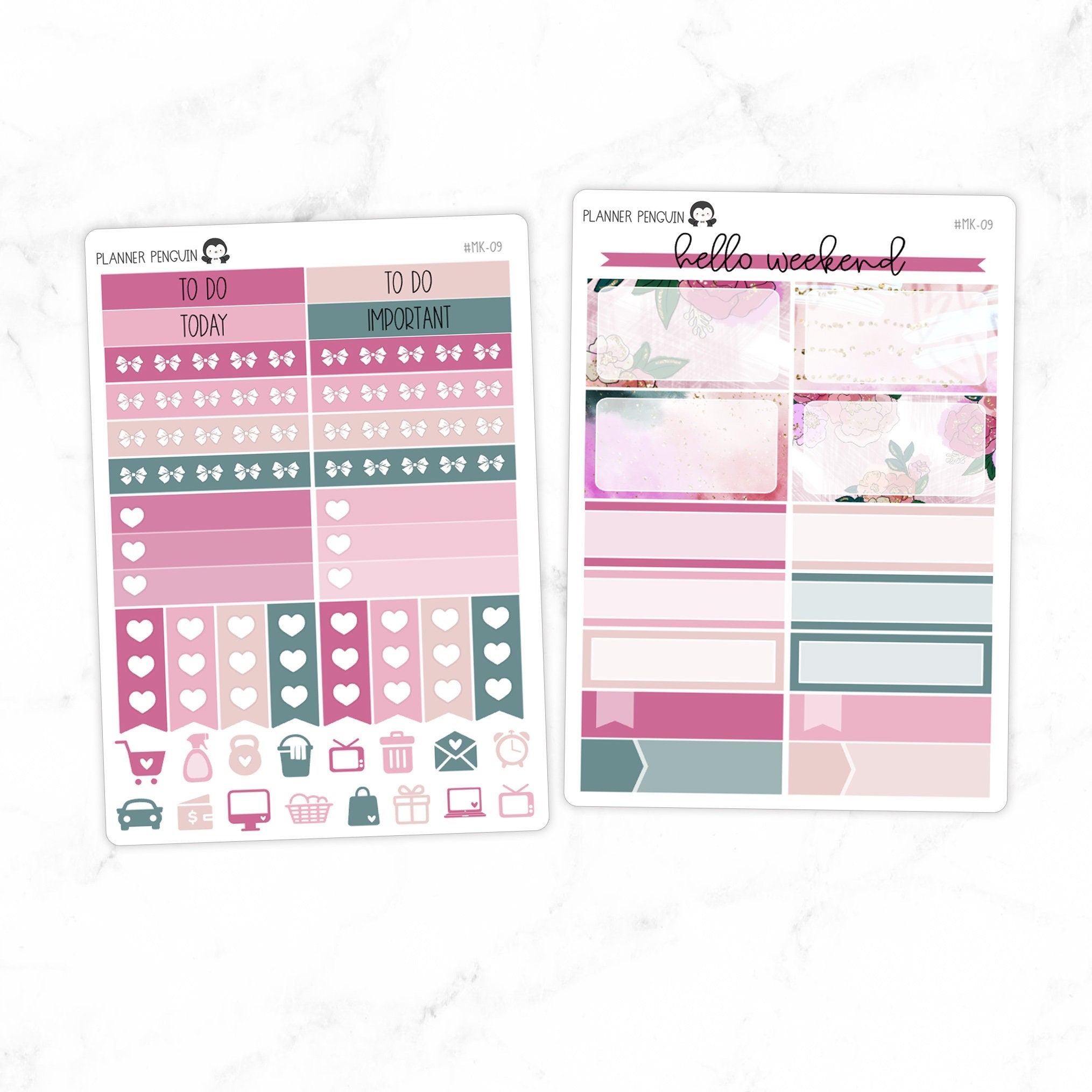 Watercolor Floral Mini Weekly B6 Kit