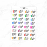 Trash Day - Icon Script Stickers
