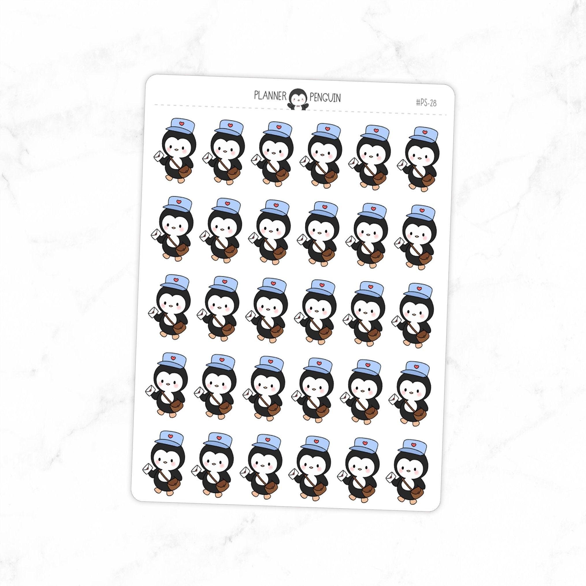 Happy Mail Penguin Planner Stickers