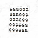Pizza Night Penguin Planner Stickers