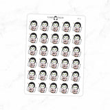 Spa Day Penguin Planner Stickers