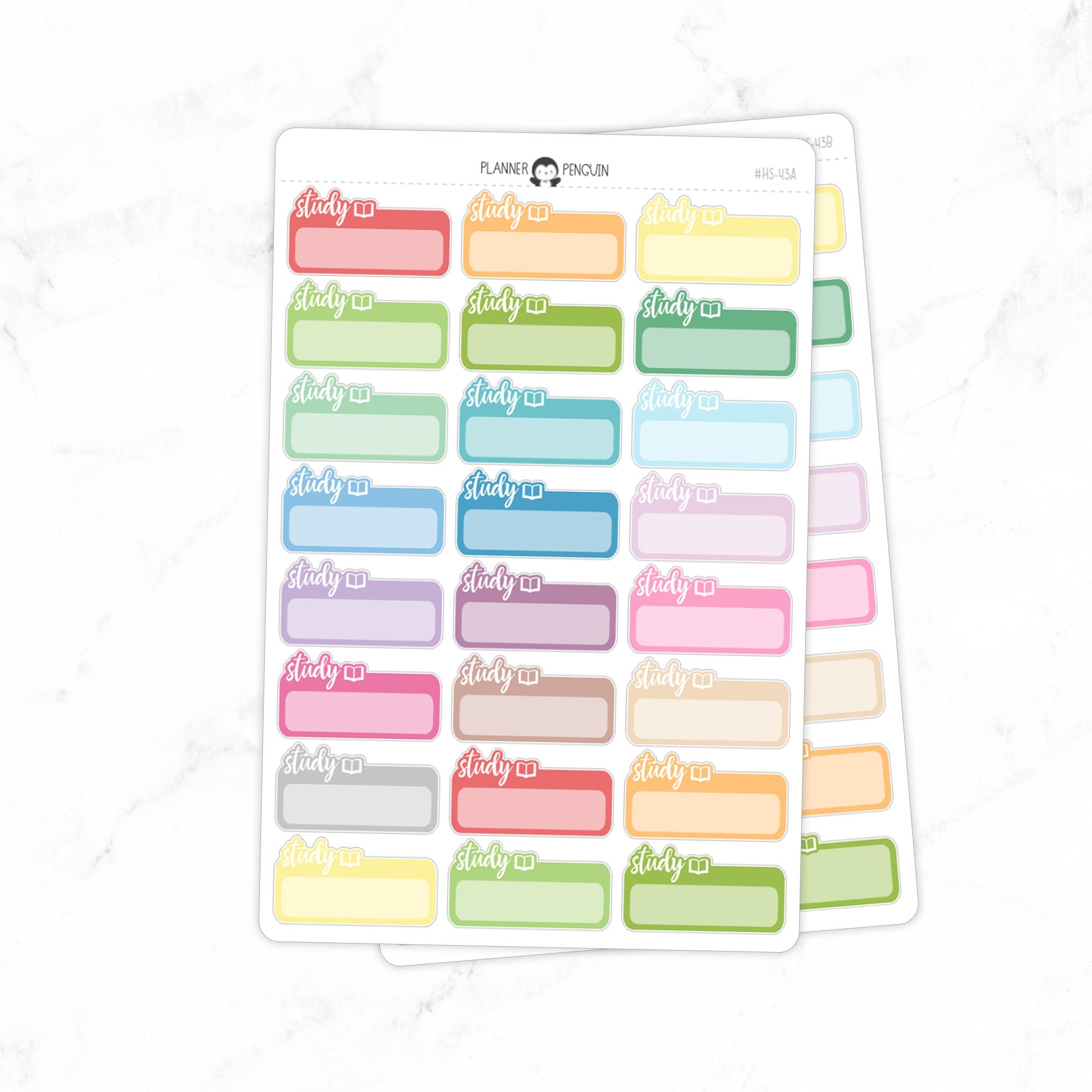 Study School Planner Stickers