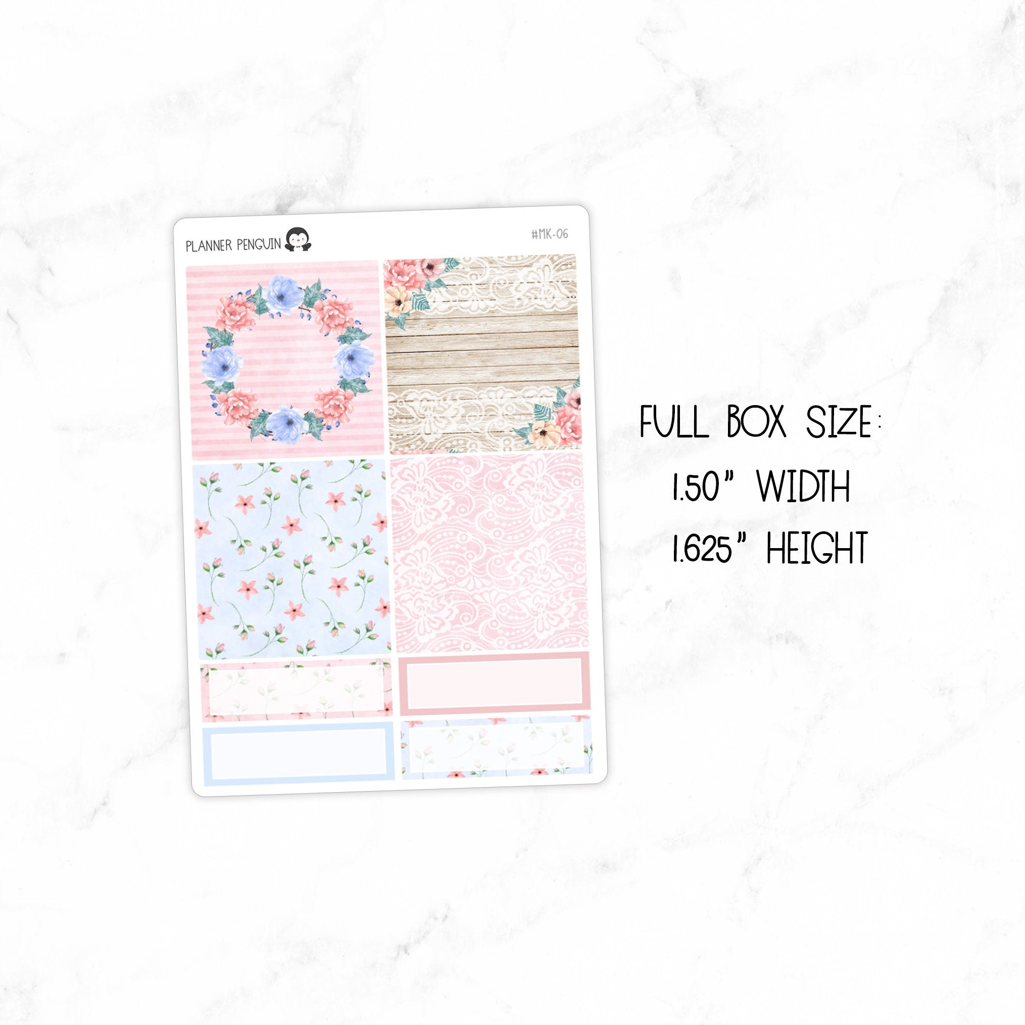 Lace and Floral Mini Weekly B6 Kit