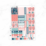 Summer Florals Hobonichi Cousin A5 Weekly Sticker Kit// #HC-08