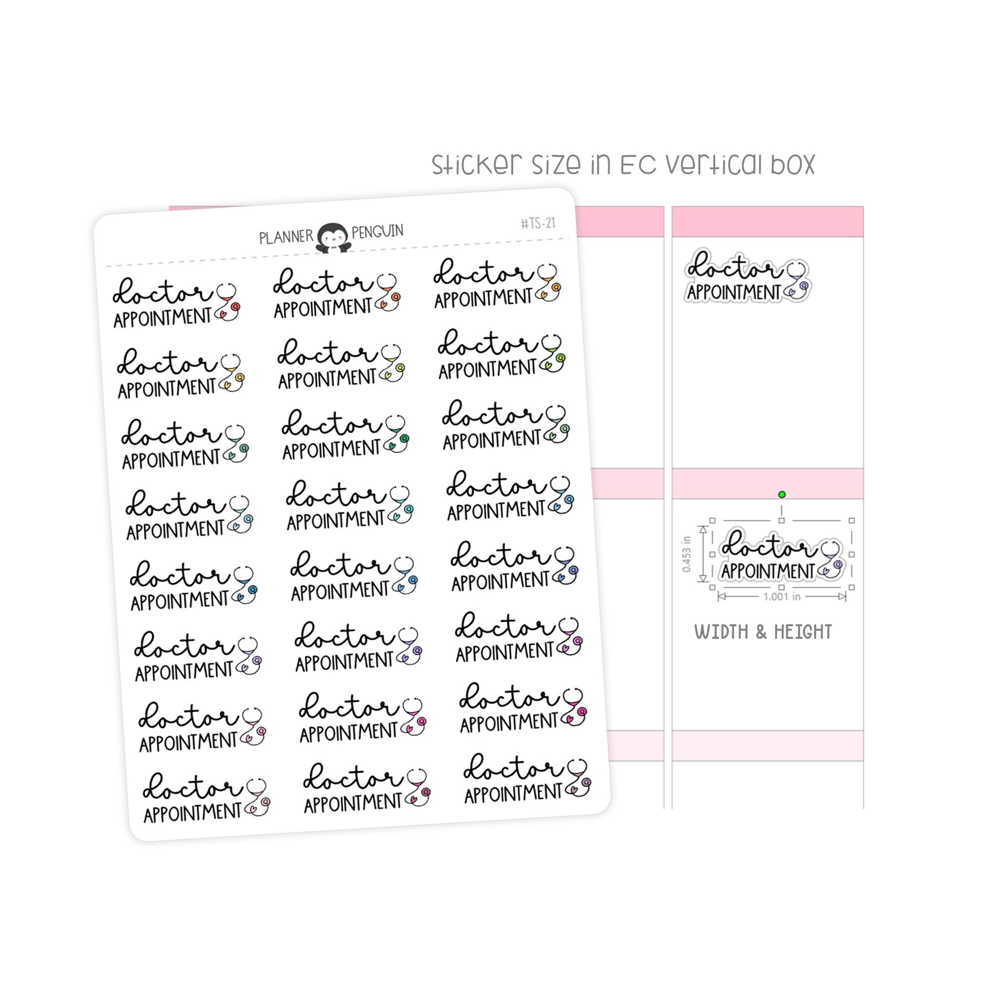 Doctor Appointment - Icon Script Stickers