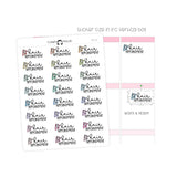 Hair Appointment - Icon Script Stickers