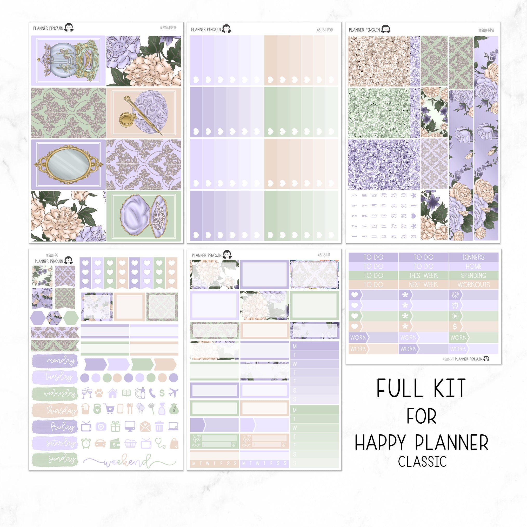 Vintage Charm Full Weekly Kit
