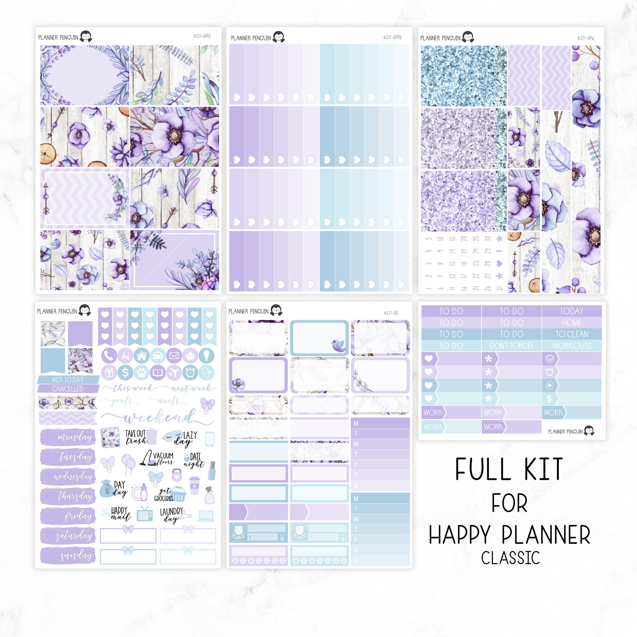 Frosty Floral Weekly Kit