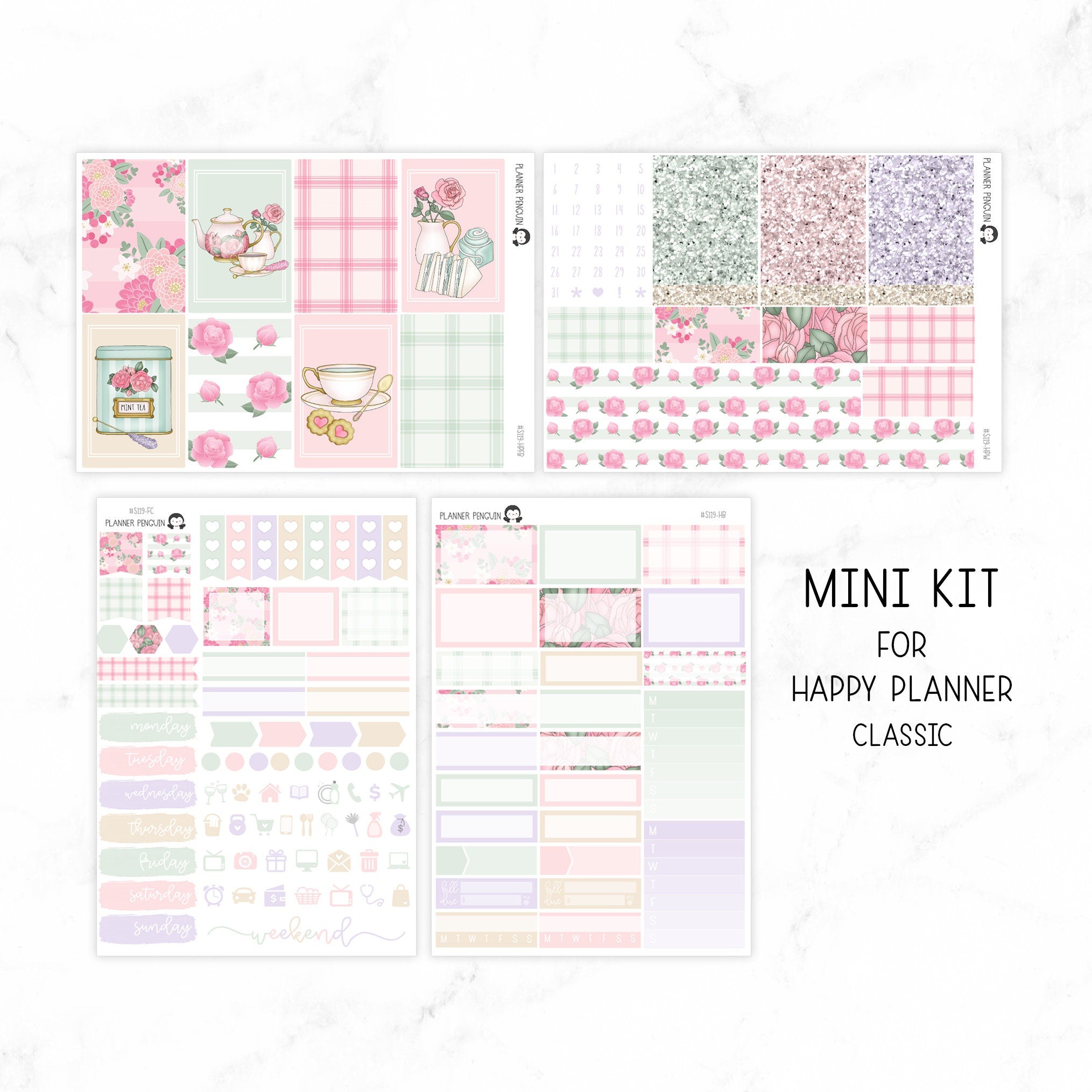 Tea Room Pastel Full Weekly Kit