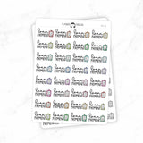 Loan Payment - Icon Script Stickers