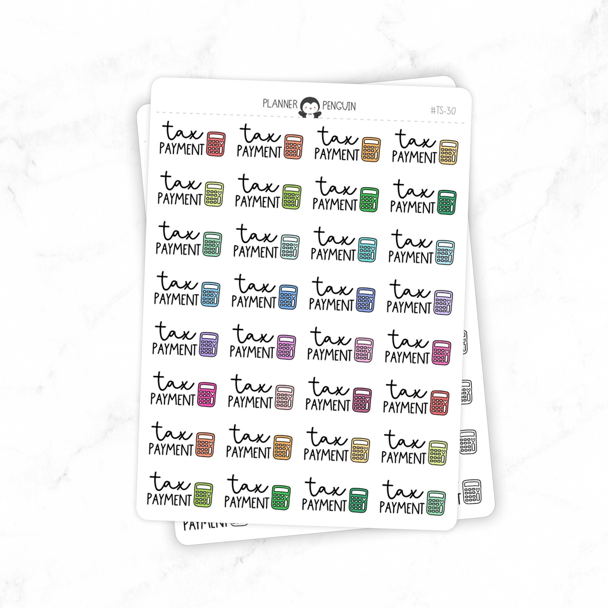 Tax Payment - Icon Script Stickers
