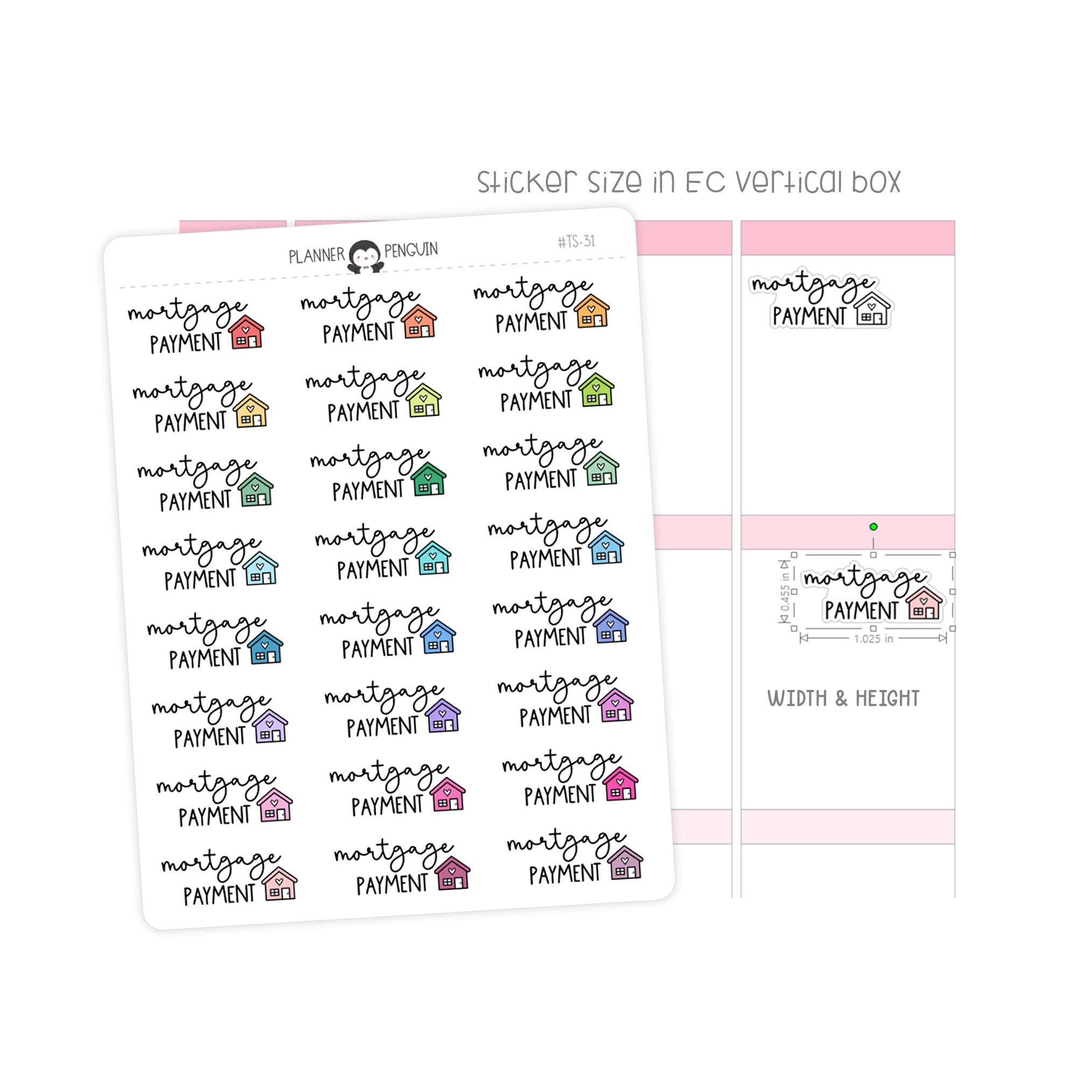 Mortgage Payment - Icon Script Stickers