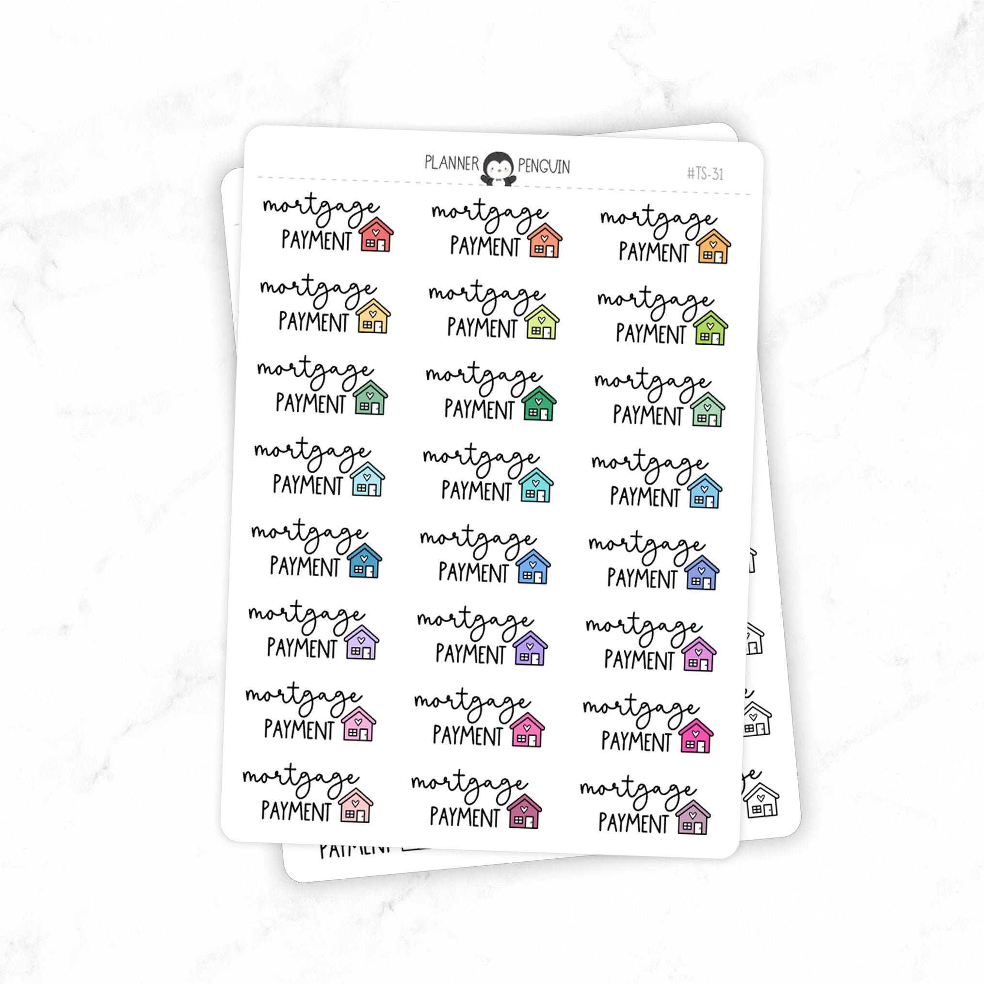 Mortgage Payment - Icon Script Stickers